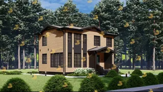 Двухэтажный коттедж Семейный