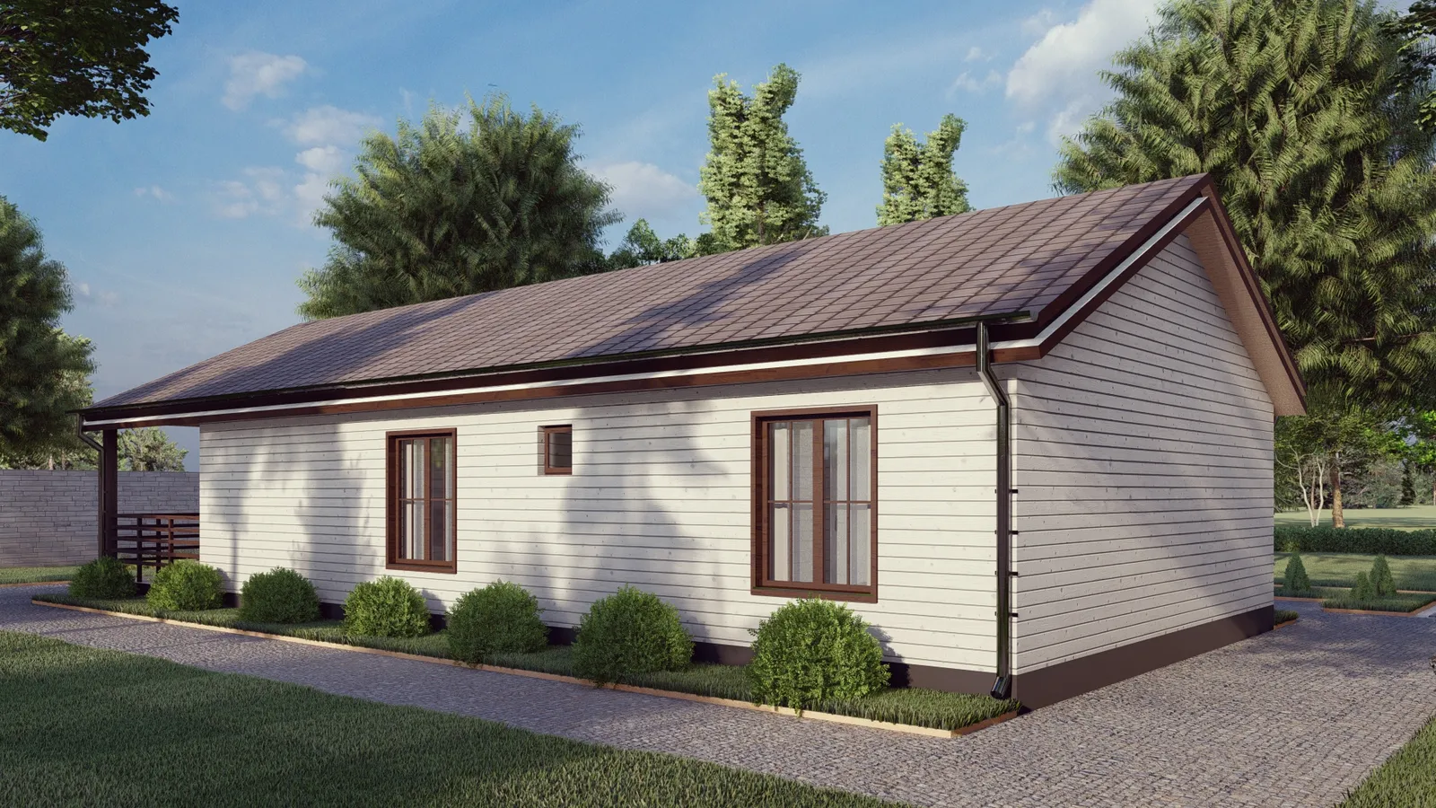 Одноэтажный коттедж Томск 2