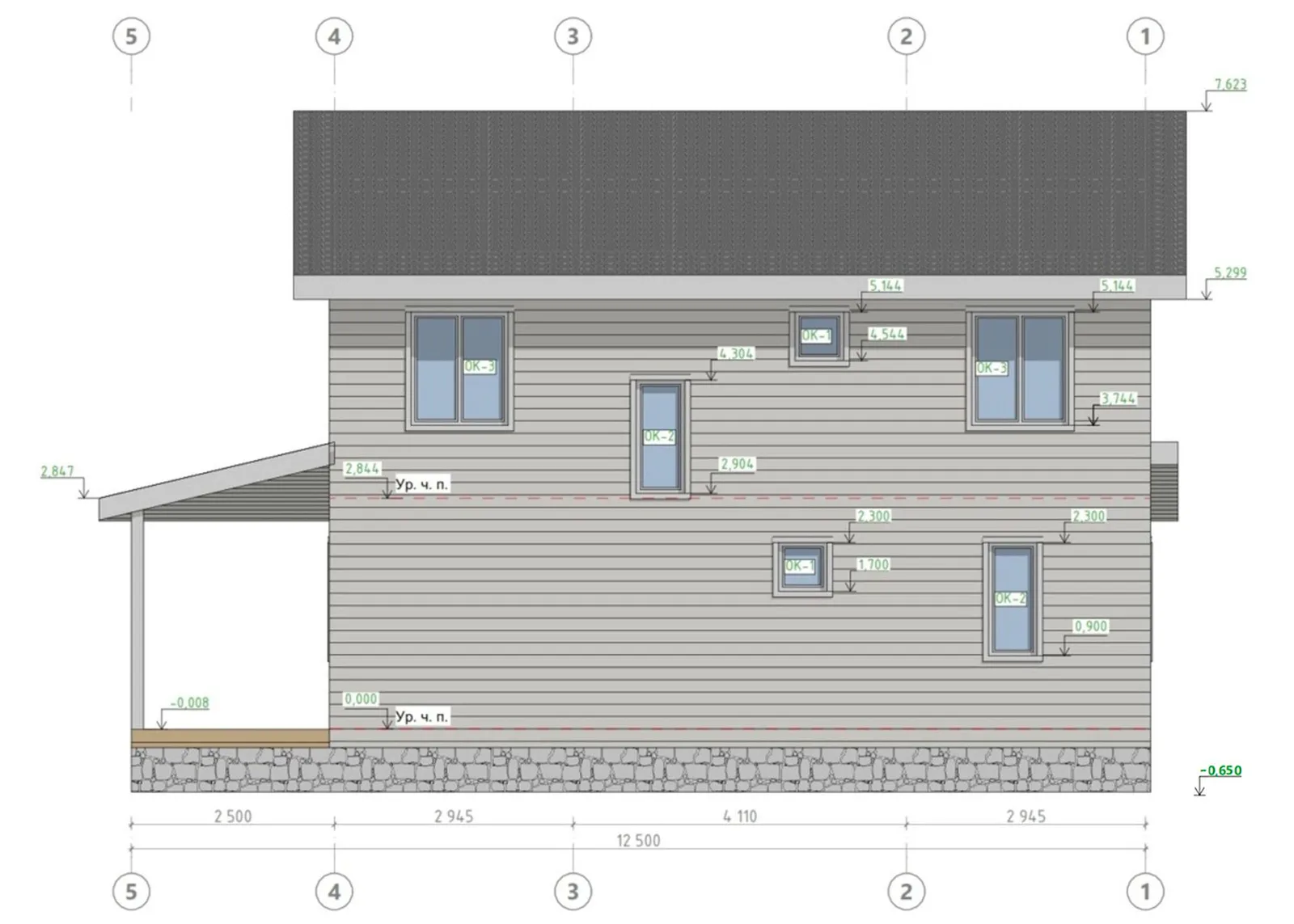 Двухэтажный коттедж Видный