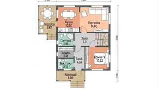 Коттедж с мансардой Варяг