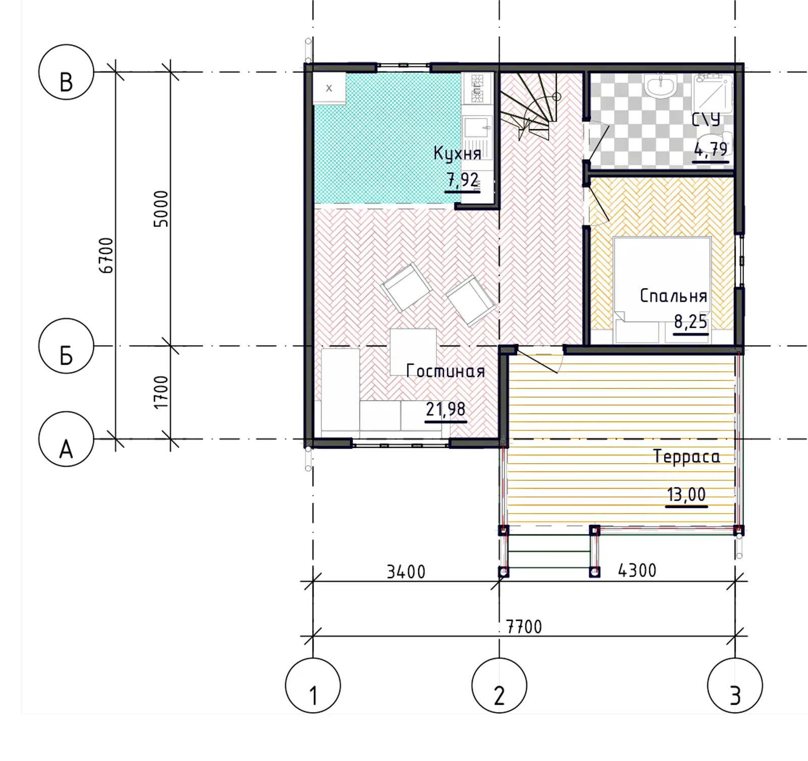 Дачный с мансардой Жемчужина 2