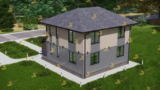 Двухэтажный коттедж Фортуна