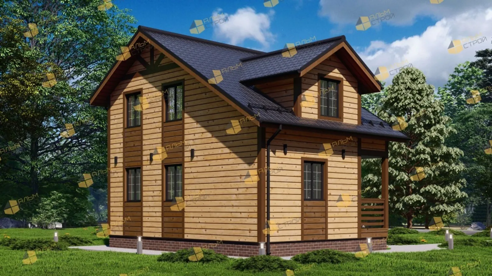 Коттедж с мансардой Канцлер