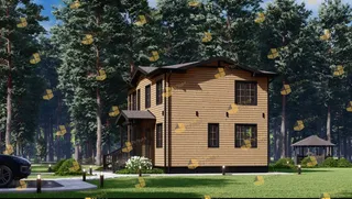 Двухэтажный коттедж Семейный