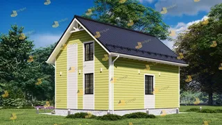 Коттедж с мансардой Феникс 2К