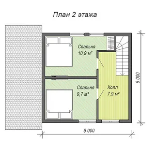Дачный с мансардой Сказка