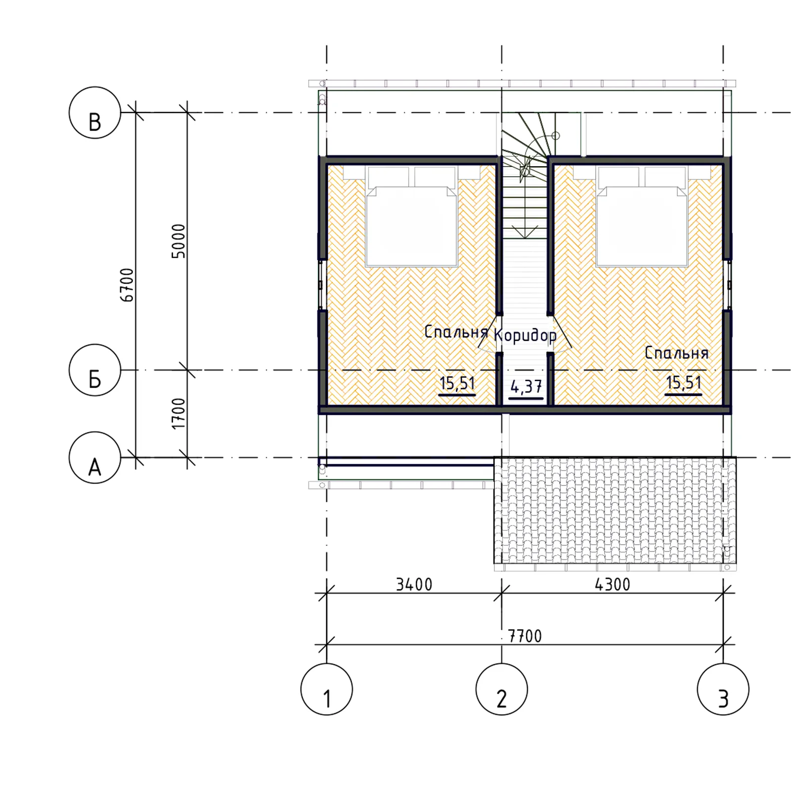 Дачный с мансардой Жемчужина 2