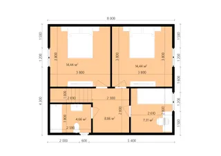 Коттедж двухэтажный Малино