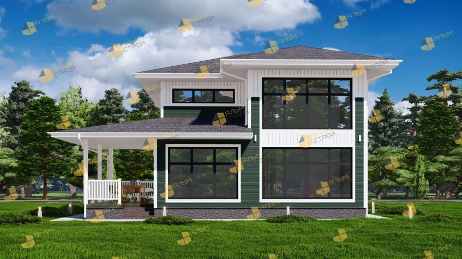 Двухэтажный коттедж Ривьера