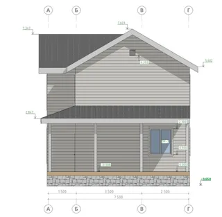 Двухэтажный коттедж Видный