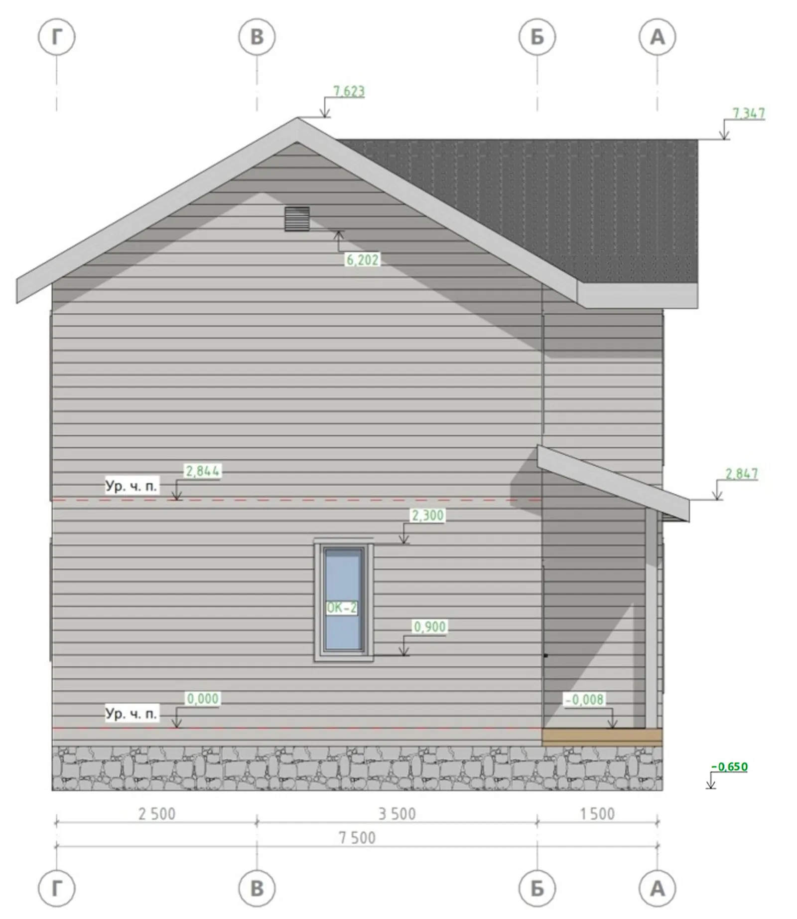Двухэтажный коттедж Видный