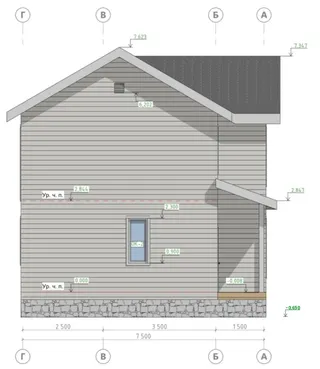 Двухэтажный коттедж Видный