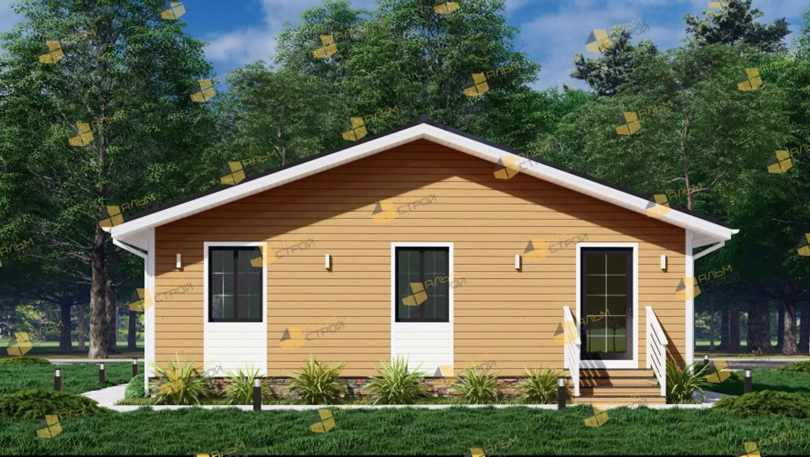 Одноэтажный коттедж Идеал
