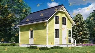 Коттедж с мансардой Феникс 2К