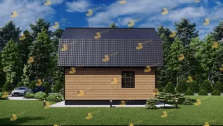 Коттедж с мансардой Классический