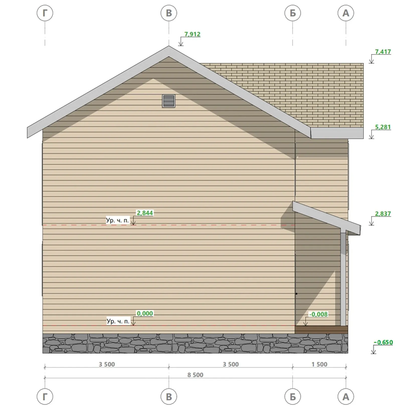 Двухэтажный коттедж Видный 2