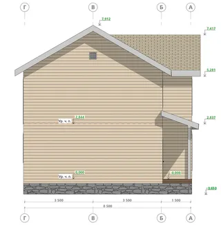 Двухэтажный коттедж Видный 2