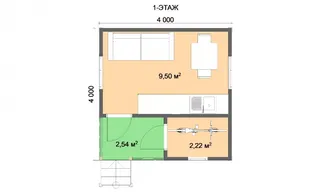 Одноэтажный дачный Малыш