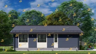 Одноэтажный коттедж Классика 2