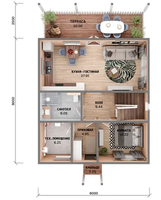 Двухэтажный коттедж Вязьма