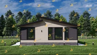 Одноэтажный коттедж Стиль