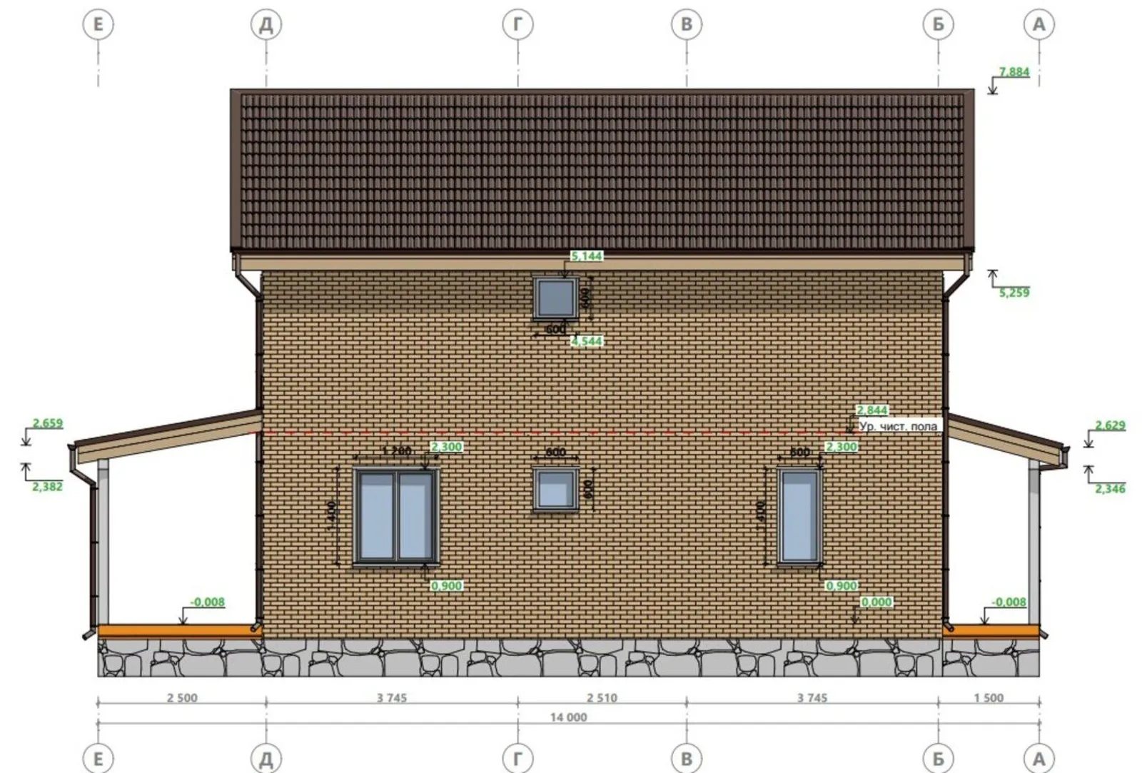 Двухэтажный коттедж Ярославль