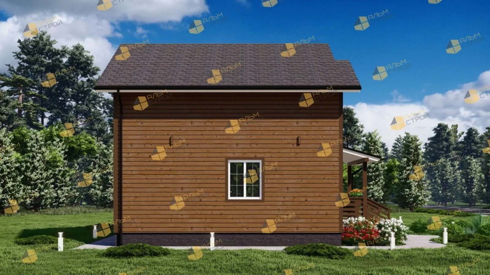 Коттедж с мансардой Уют