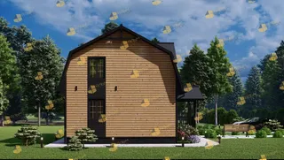 Коттедж с мансардой Классический