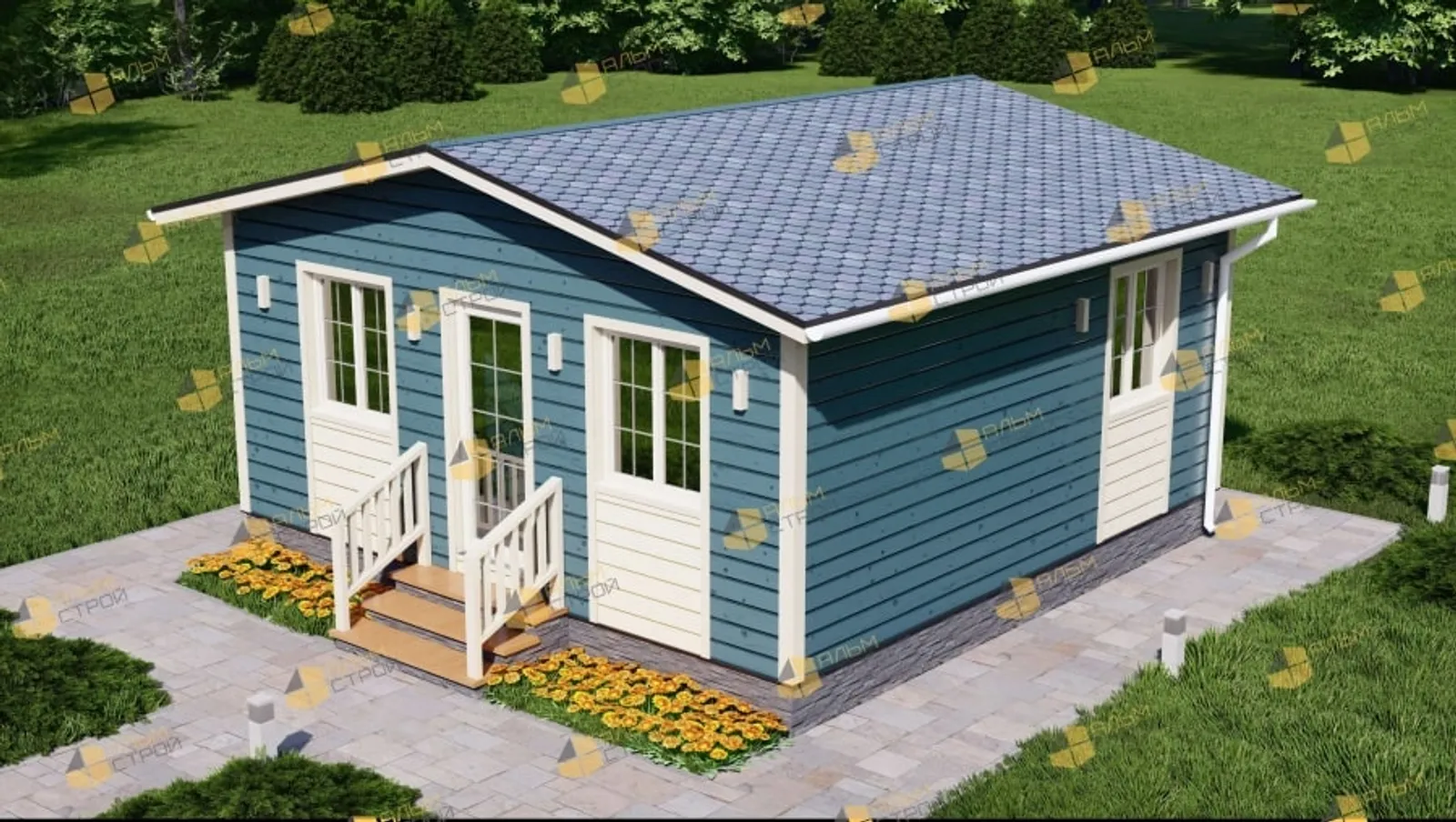 Одноэтажный дачный Классика