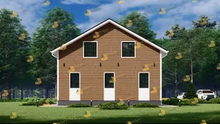 Коттедж с мансардой Аврора 2