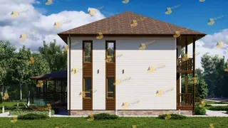 Двухэтажный коттедж Удачный