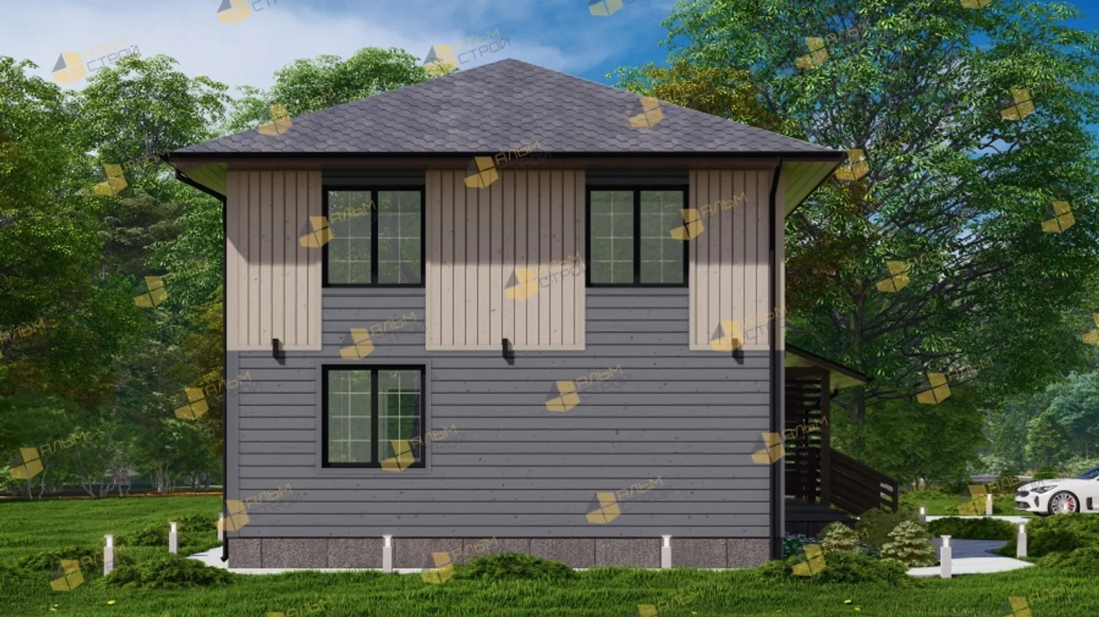 Двухэтажный коттедж Фортуна