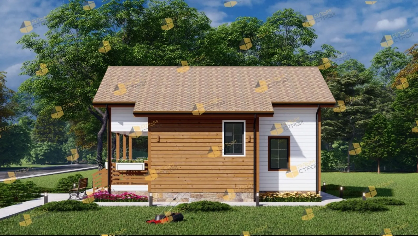 Коттедж с мансардой Феникс