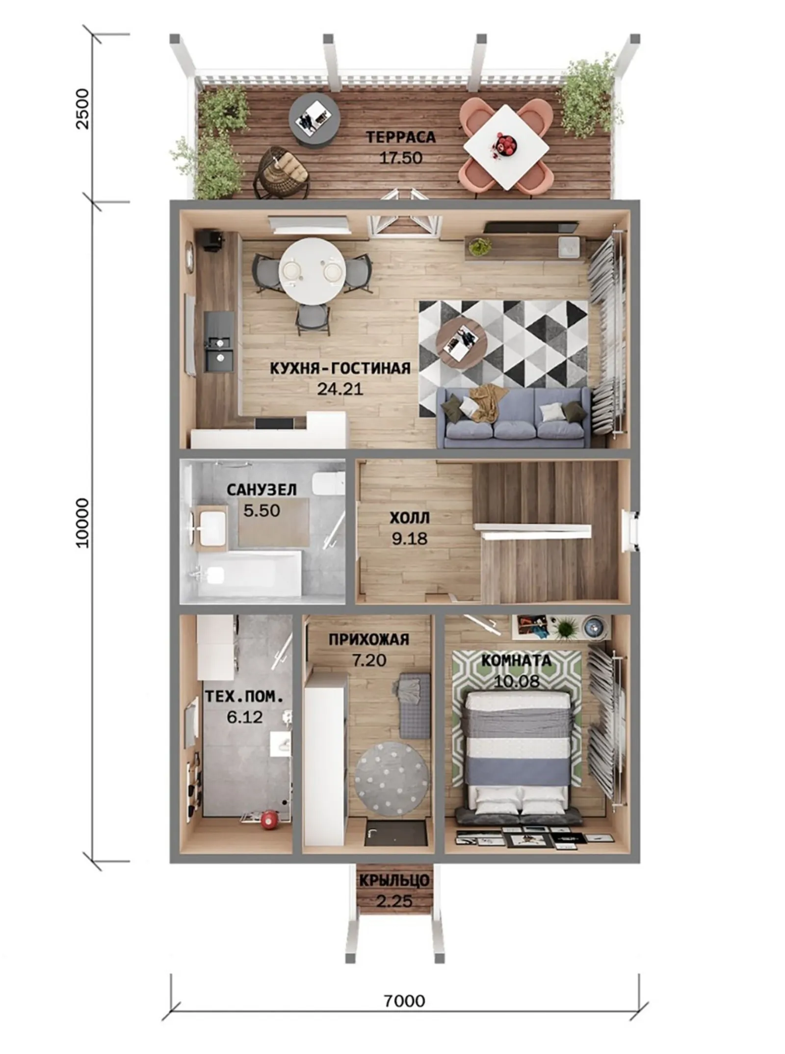 Двухэтажный коттедж Ярославль