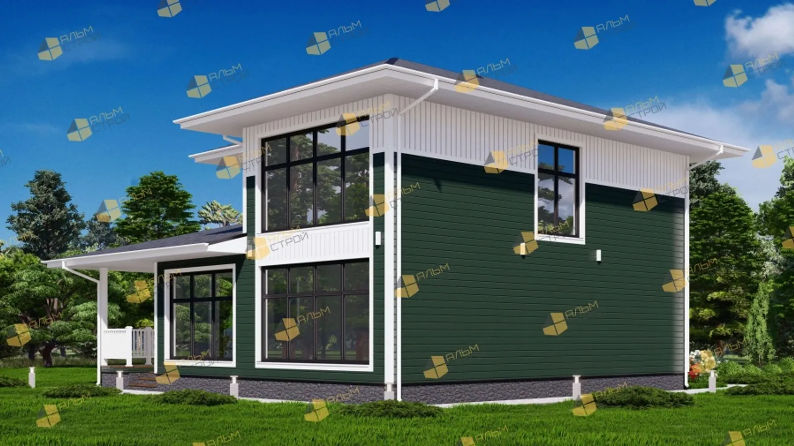 Двухэтажный коттедж Ривьера