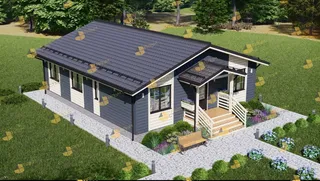 Одноэтажный коттедж Классика 2
