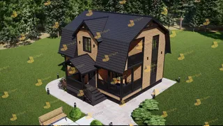 Коттедж с мансардой Классический