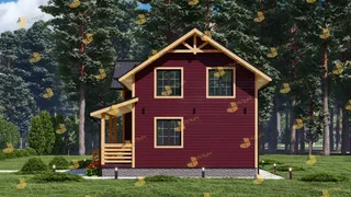 Коттедж с мансардой Подмосковье