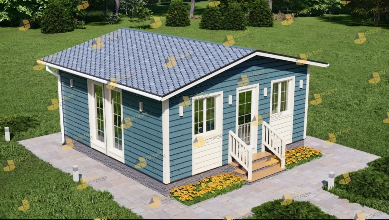 Одноэтажный дачный Классика