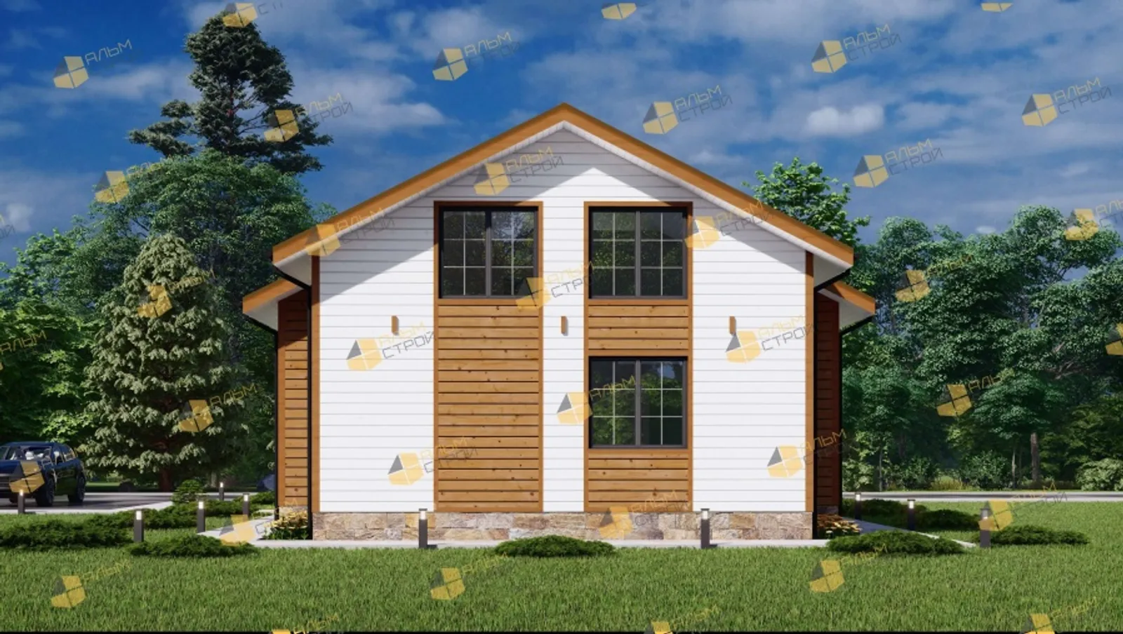 Коттедж с мансардой Феникс