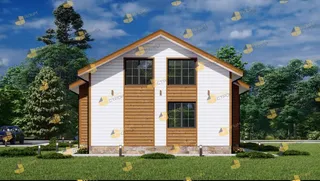 Коттедж с мансардой Феникс