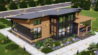 Одноэтажный коттедж Светлый