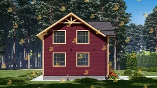 Коттедж с мансардой Подмосковье