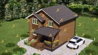 Коттедж с мансардой Уют