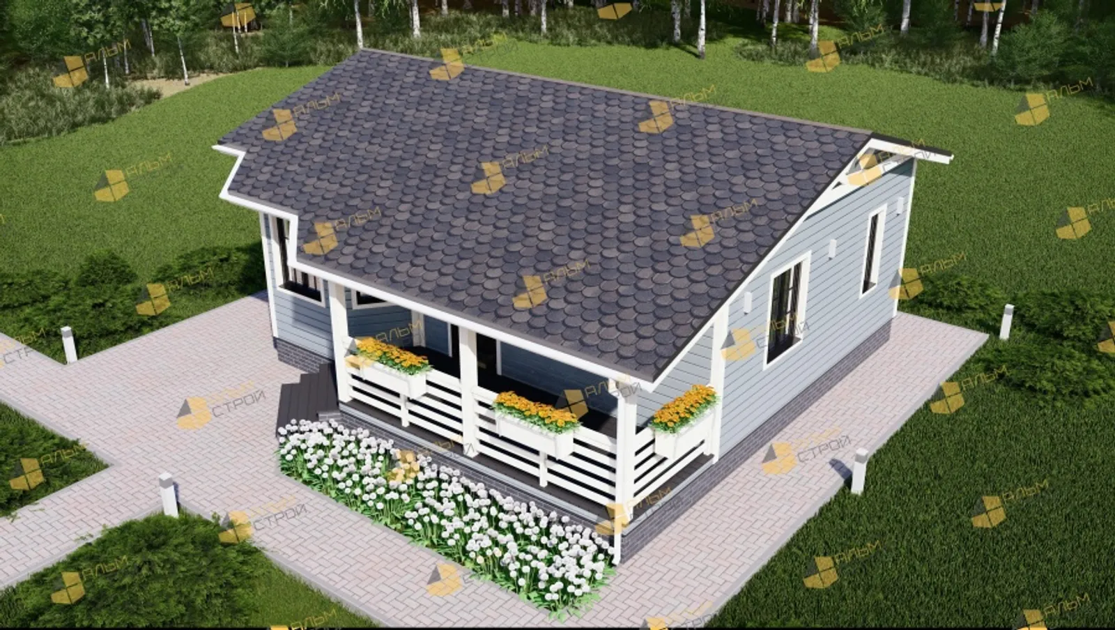 Одноэтажный коттедж Мечтатель