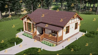 Одноэтажный коттедж Михнево