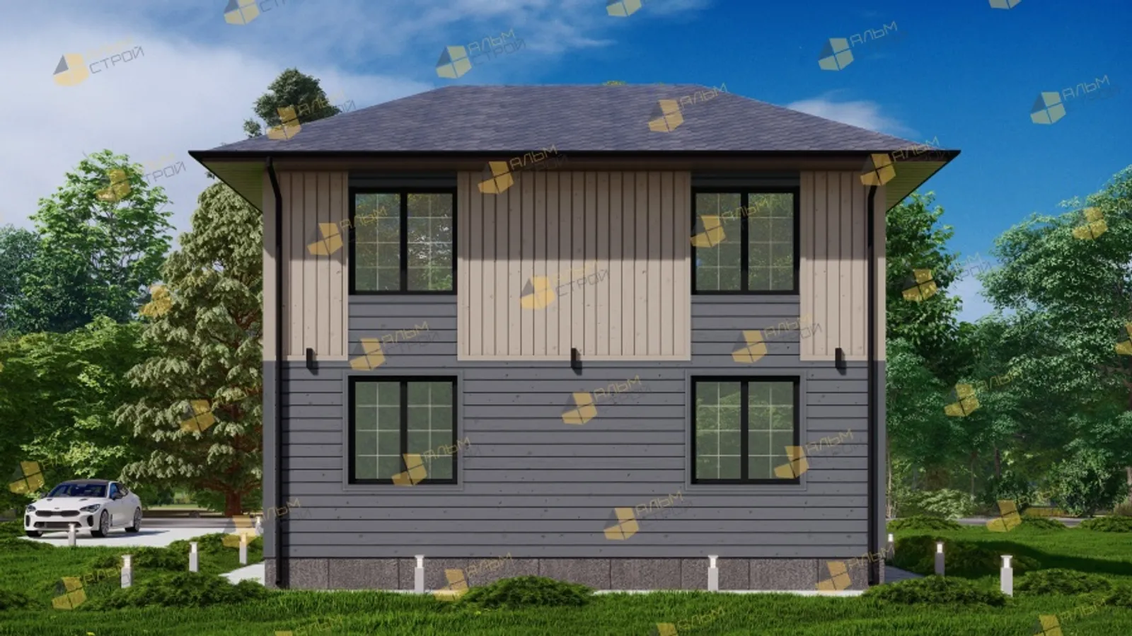 Двухэтажный коттедж Фортуна