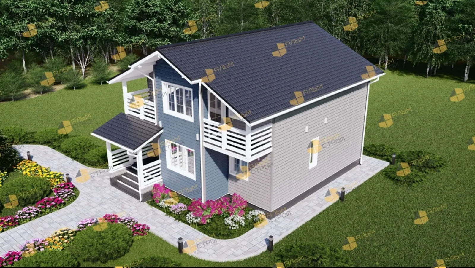 Коттедж с мансардой Кёльн