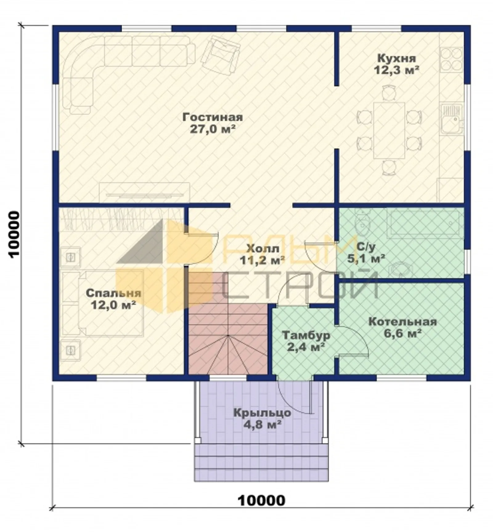 Двухэтажный коттедж Херсон