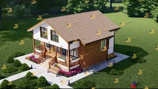 Коттедж с мансардой Феникс